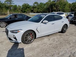 Salvage cars for sale at Fort Pierce, FL auction: 2019 Genesis G70 Elite