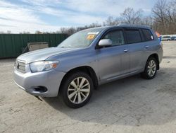 Salvage cars for sale from Copart Ellwood City, PA: 2008 Toyota Highlander Hybrid