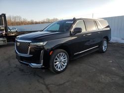 Salvage cars for sale at Central Square, NY auction: 2024 Cadillac Escalade ESV Luxury