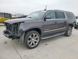 Salvage cars for sale at Grand Prairie, TX auction: 2015 GMC Yukon XL C1500 SLT