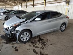 Carros salvage sin ofertas aún a la venta en subasta: 2016 Hyundai Elantra SE