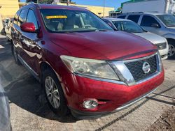 Vehiculos salvage en venta de Copart Miami, FL: 2013 Nissan Pathfinder S