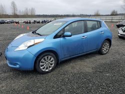 Salvage cars for sale at Arlington, WA auction: 2014 Nissan Leaf S