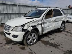 Carros salvage sin ofertas aún a la venta en subasta: 2011 Mercedes-Benz ML 350 4matic