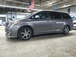 Salvage cars for sale at Wheeling, IL auction: 2015 Toyota Sienna Sport