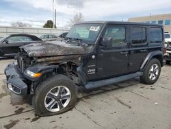 Salvage cars for sale at Littleton, CO auction: 2020 Jeep Wrangler Unlimited Sahara