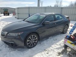 Salvage cars for sale at Wayland, MI auction: 2015 Acura TLX Advance