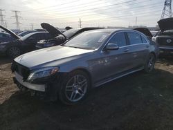 Salvage cars for sale at Elgin, IL auction: 2015 Mercedes-Benz S 550 4matic