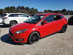 Salvage cars for sale at Mendon, MA auction: 2016 Ford Focus SE