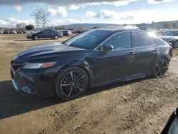 Salvage cars for sale at San Martin, CA auction: 2018 Toyota Camry XSE