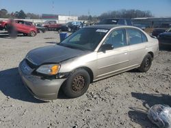 Salvage cars for sale at Montgomery, AL auction: 2002 Honda Civic LX