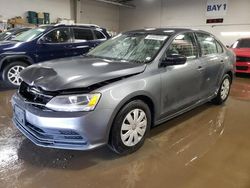 Salvage cars for sale at Elgin, IL auction: 2015 Volkswagen Jetta Base