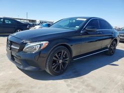 Salvage cars for sale at Grand Prairie, TX auction: 2016 Mercedes-Benz C 300 4matic