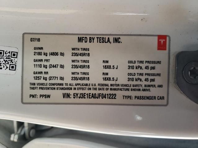 2018 Tesla Model 3