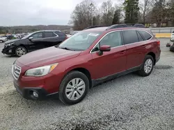 Salvage cars for sale at Concord, NC auction: 2015 Subaru Outback 2.5I Premium