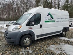 Salvage trucks for sale at West Warren, MA auction: 2017 Dodge RAM Promaster 2500 2500 High