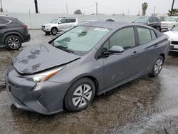 Salvage cars for sale at Van Nuys, CA auction: 2017 Toyota Prius