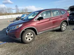 Salvage cars for sale at Arlington, WA auction: 2015 Honda CR-V LX