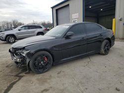 Salvage cars for sale at Duryea, PA auction: 2018 Alfa Romeo Giulia TI Q4