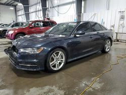 Salvage cars for sale at Ham Lake, MN auction: 2016 Audi A6 Premium Plus