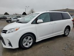 Salvage cars for sale at Littleton, CO auction: 2018 Toyota Sienna LE