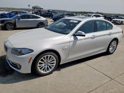 Salvage cars for sale at Grand Prairie, TX auction: 2016 BMW 528 I