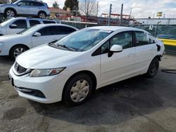 Salvage cars for sale at Denver, CO auction: 2013 Honda Civic LX