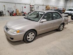 Salvage cars for sale from Copart Milwaukee, WI: 2001 Toyota Corolla CE