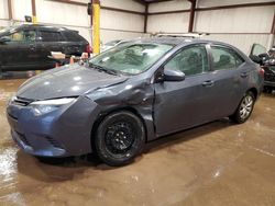 Salvage cars for sale at Pennsburg, PA auction: 2016 Toyota Corolla L