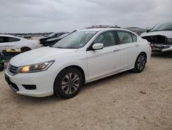 Salvage cars for sale at San Antonio, TX auction: 2014 Honda Accord LX