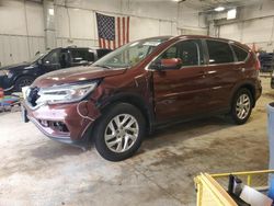 Salvage cars for sale at Mcfarland, WI auction: 2015 Honda CR-V EX