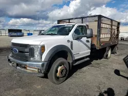 Salvage trucks for sale at Bakersfield, CA auction: 2018 Ford F550 Super Duty