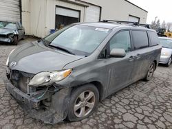 Salvage cars for sale at Woodburn, OR auction: 2011 Toyota Sienna LE