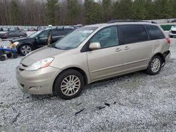 Salvage cars for sale at Gainesville, GA auction: 2009 Toyota Sienna XLE