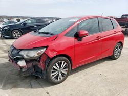 Salvage cars for sale at Grand Prairie, TX auction: 2016 Honda FIT EX