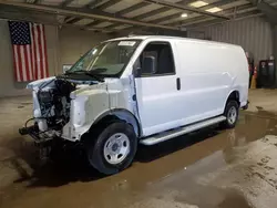 Salvage trucks for sale at West Mifflin, PA auction: 2024 GMC Savana G2500