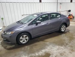 Salvage cars for sale at West Mifflin, PA auction: 2015 Honda Civic LX