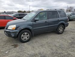 Salvage cars for sale at Sacramento, CA auction: 2005 Honda Pilot EXL