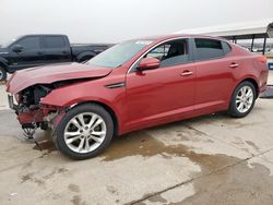 Salvage cars for sale at Grand Prairie, TX auction: 2013 KIA Optima EX