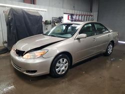 Salvage cars for sale at Elgin, IL auction: 2002 Toyota Camry LE