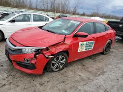 Salvage cars for sale at Leroy, NY auction: 2016 Honda Civic LX