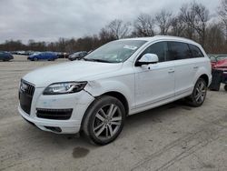 Salvage cars for sale at Ellwood City, PA auction: 2015 Audi Q7 Premium Plus