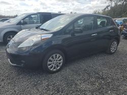 Salvage cars for sale at Riverview, FL auction: 2015 Nissan Leaf S