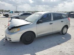 Salvage cars for sale at Arcadia, FL auction: 2003 Toyota Corolla Matrix XR