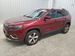 Salvage cars for sale at Gastonia, NC auction: 2019 Jeep Cherokee Limited