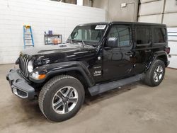 Salvage cars for sale at Blaine, MN auction: 2018 Jeep Wrangler Unlimited Sahara