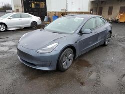 Salvage cars for sale at New Britain, CT auction: 2022 Tesla Model 3