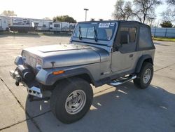 Salvage cars for sale at Sacramento, CA auction: 1993 Jeep Wrangler / YJ