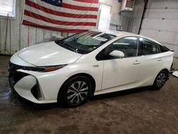 Salvage cars for sale at Lyman, ME auction: 2020 Toyota Prius Prime LE