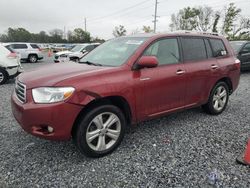 Salvage cars for sale at Riverview, FL auction: 2008 Toyota Highlander Limited